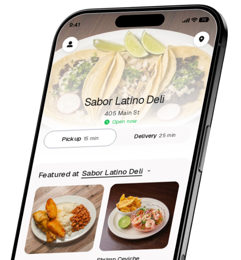 Sabor Latino Deli app preview