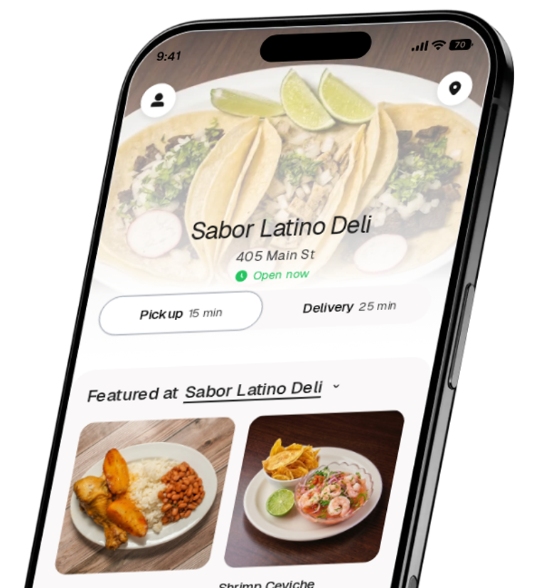 Sabor Latino Deli app preview