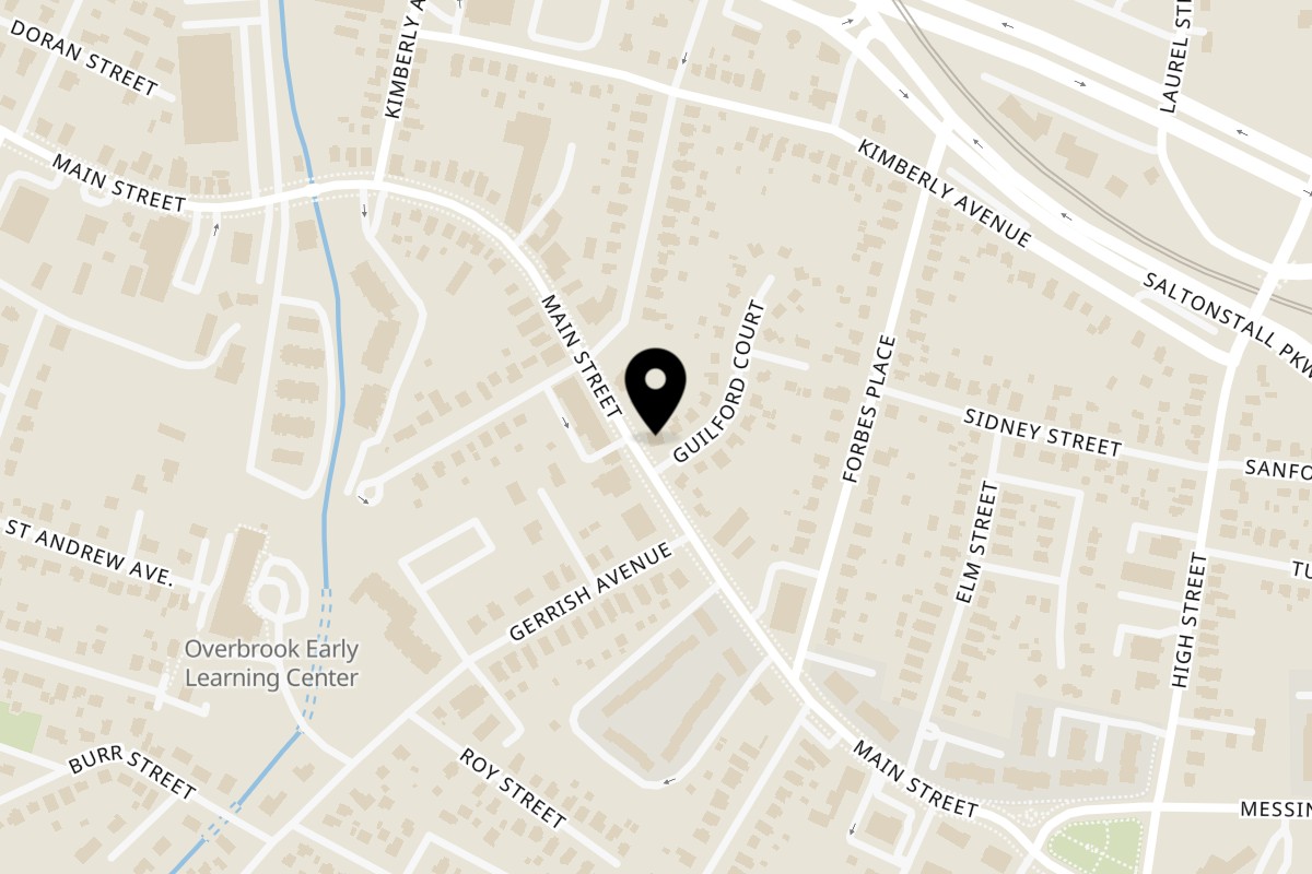 Map showing the location of Sabor Latino Deli on 405 Main St in East Haven